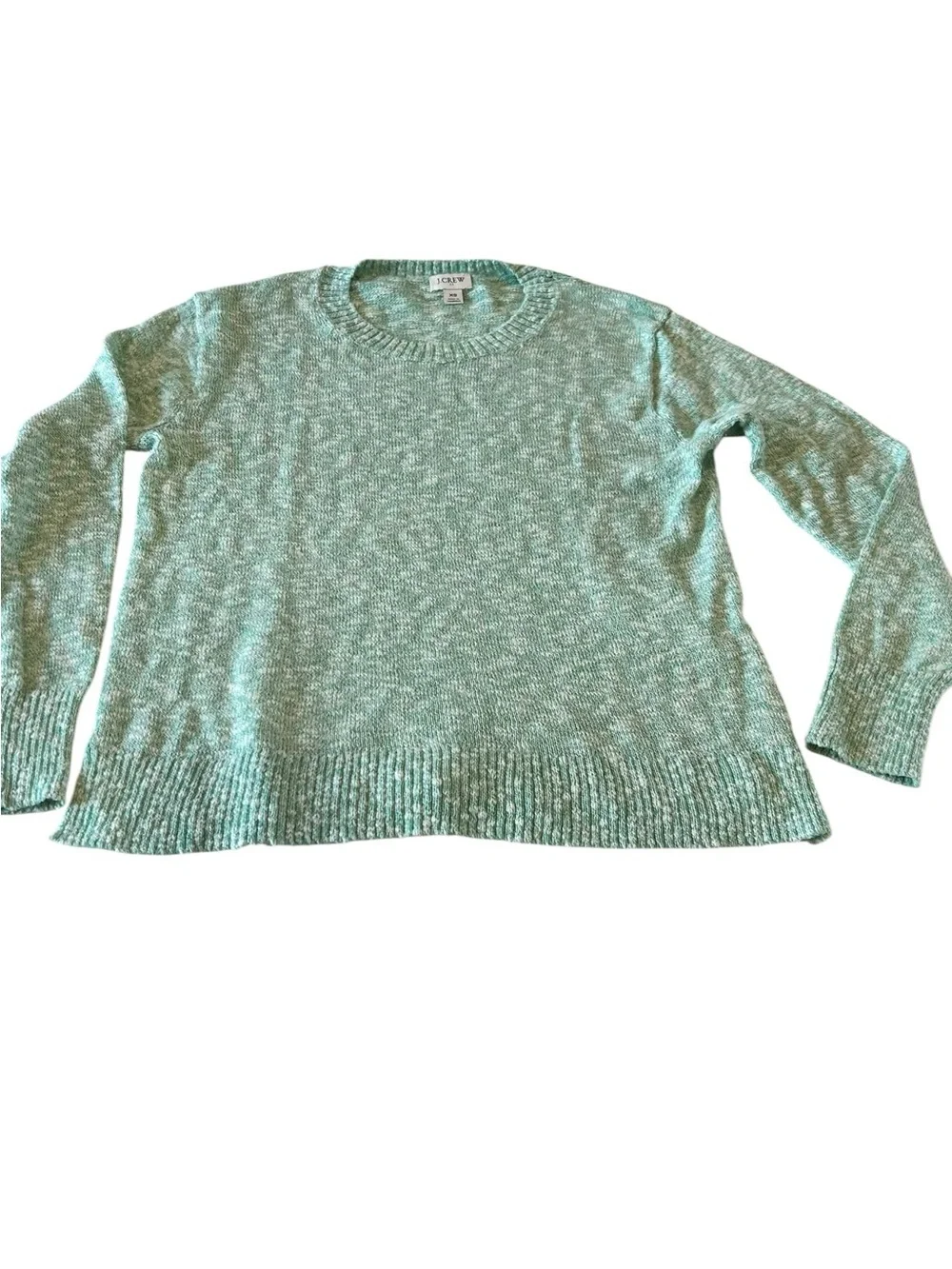 J. Crew Mint Green Crewneck Lightweight Crewneck Pullover Sweater XS X Small